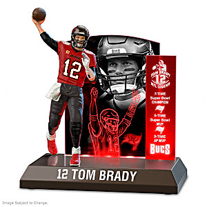 "NFL Luminaries: Tom Brady" Lighted Tribute Sculpture