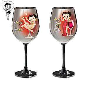 Betty Boop "Classy And Sassy" Wine Glass Collection