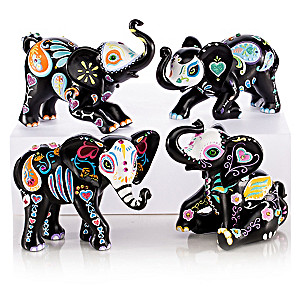 Blake Jensen "Soulful Spirits" Elephant Figurine Collection