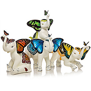 "Wings Of Enchantment" Elephant Figurine Collection