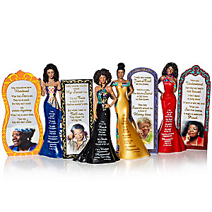 Maya Angelou-Inspired Figurine Collection Featuring Her Poem