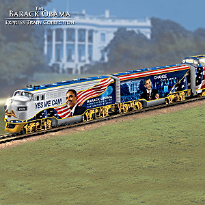 "The Barack Obama Express" Illuminated Electric Train