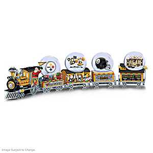 Pittsburgh Steelers Musical Snowglobe Train Collection