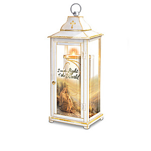 Jesus Lanterns With Flameless Candles And Greg Olsen Art