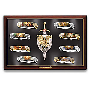 "Archangels Of Light" Knife Collection With Light-Up Display