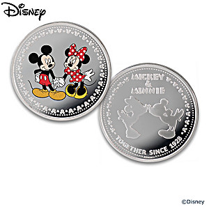 Disney Mickey Mouse & Minnie Mouse Silver-Plated Proofs