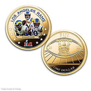 Rams Super Bowl LVI Champions Legal Tender Dollar Coins