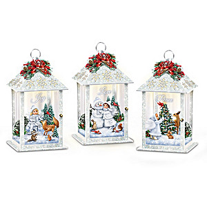"Heavenly Holiday Angels" Lighted Lantern Collection