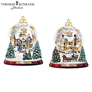 Thomas Kinkade Illuminated Tabletop Ornament Collection