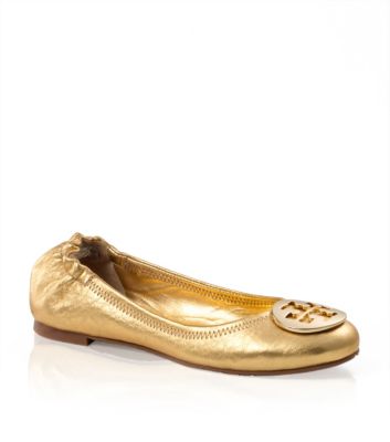 Tory Burch Metallic Reva Ballet Flats
