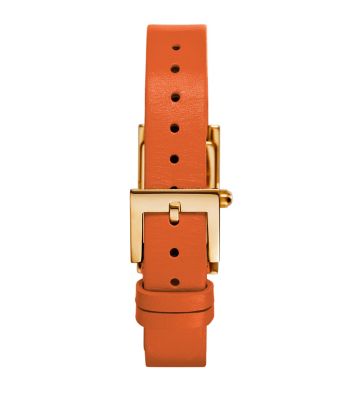 Orange Leather/Gold-Tone, 31 x 17 mm - undefined