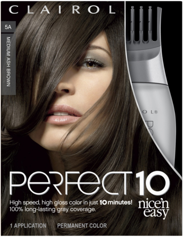 Clairol Perfect 10 Nice n Easy Hair Color Medium Ash Brown 5A Ulta 