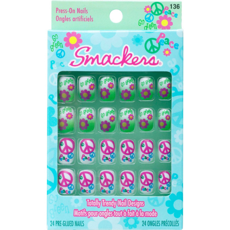 Smackers Press On Nails Go Green/Peace Ulta   Cosmetics, Fragrance 