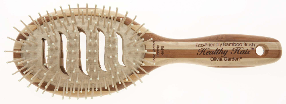   Hair Eco Friendly Bamboo Professional Ionic Vented Paddle Brush