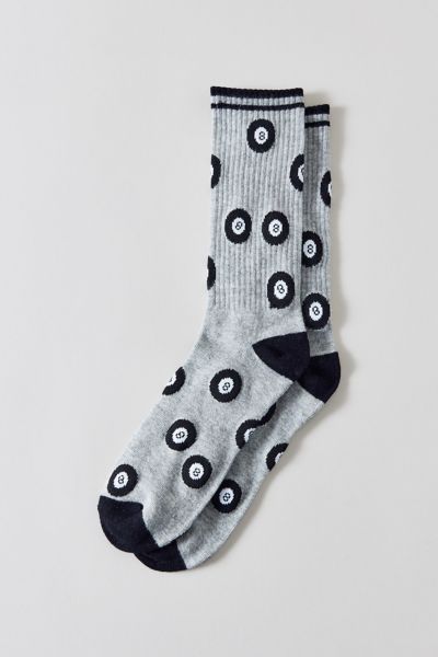 8-Ball Pattern Crew Sock