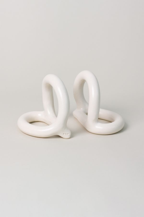 Slide View: 2: SIN Bacchus Ceramic Bookend Set