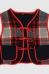 Thumbnail View 3: Reworked Woolen Plaid Tie Vest 11