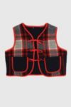 Thumbnail View 1: Reworked Woolen Plaid Tie Vest 11