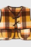 Thumbnail View 3: Reworked Woolen Plaid Tie Vest 14