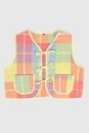 Thumbnail View 1: Reworked Woolen Plaid Tie Vest 15