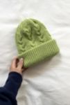 Thumbnail View 2: Adsum Cable Knit Lime Green Beanie