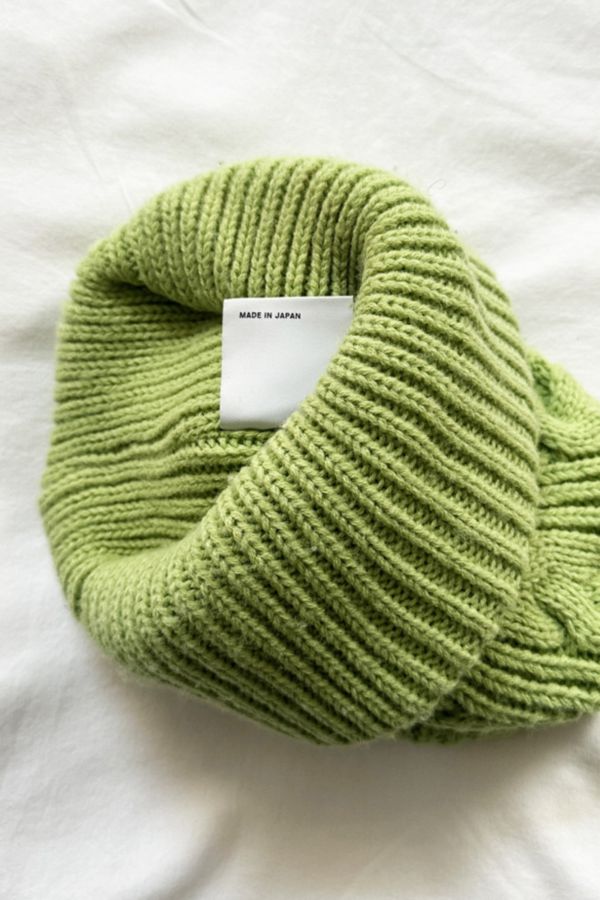 Slide View: 3: Adsum Cable Knit Lime Green Beanie