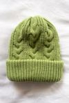 Thumbnail View 4: Adsum Cable Knit Lime Green Beanie