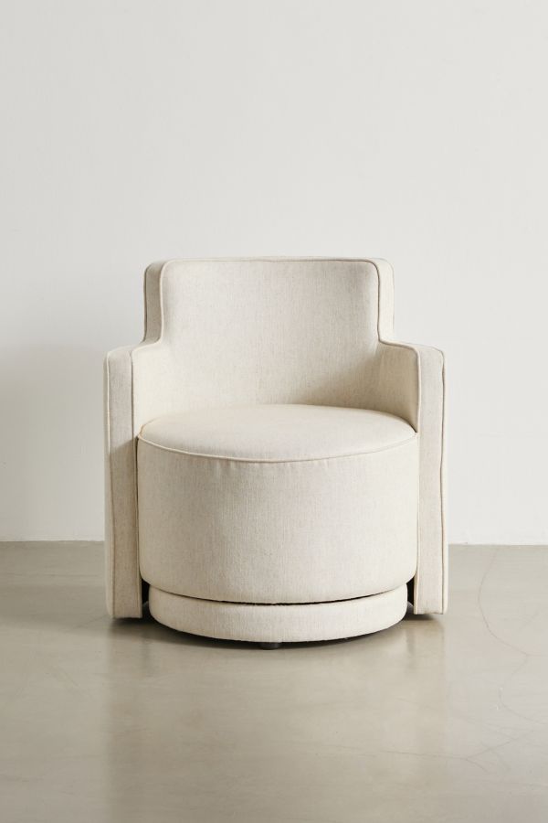 Slide View: 3: Rhea Swivel Lounge Chair