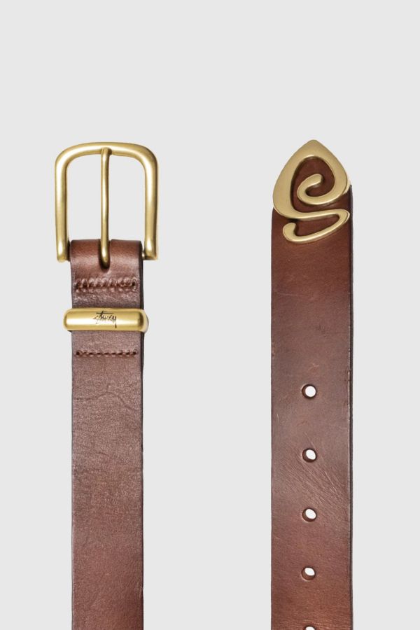 Slide View: 2: Stussy Metal S Tip Belt