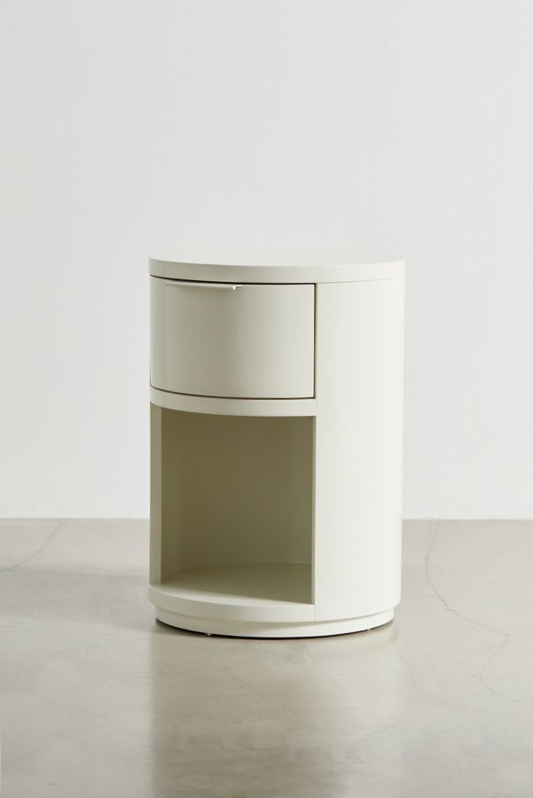 Slide View: 4: Kane Round Storage Nightstand