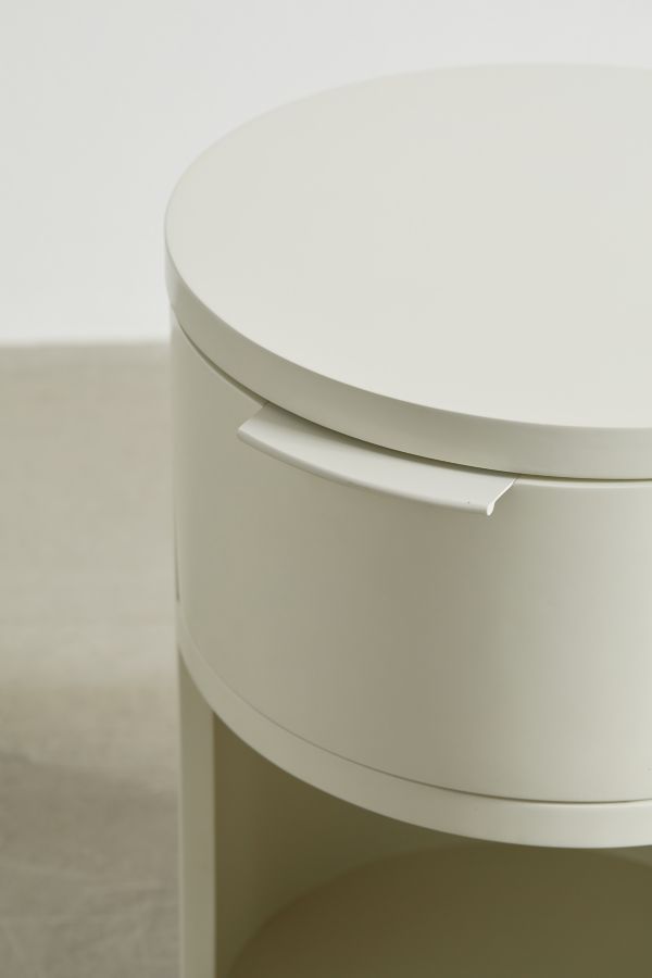 Slide View: 5: Kane Round Storage Nightstand