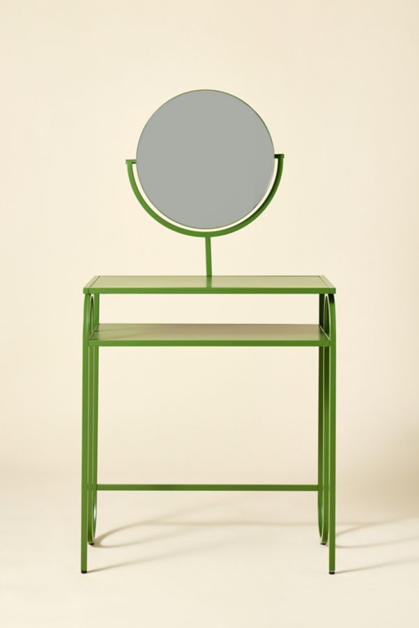 Slide View: 2: Lucie Squiggle Iron Mirror Vanity