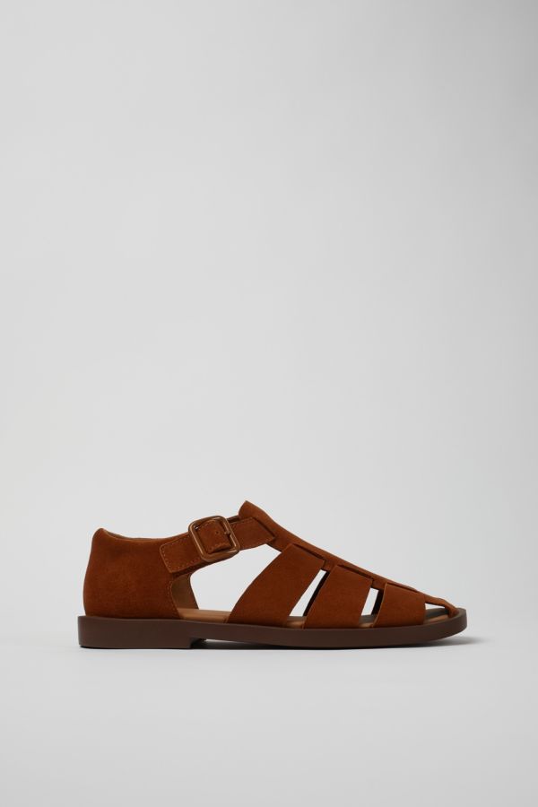 Slide View: 2: Camper Don Leather Fisherman Sandal