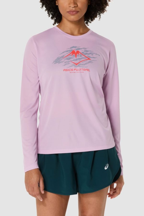 Slide View: 4: ASICS Fujitrail Logo Long Sleeve Running T-Shirt