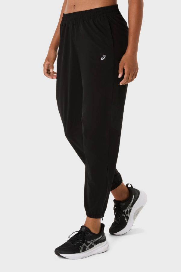 Slide View: 1: ASICS Silver Woven Athletic Pant