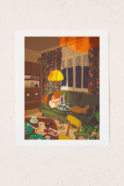Gigi Rosado Evening Book Reader Art Print