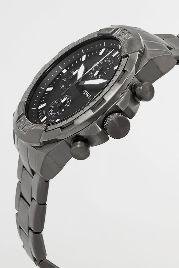 Slide View: 2: Fossil Bronson Chronograph Quartz Black Dial Watch