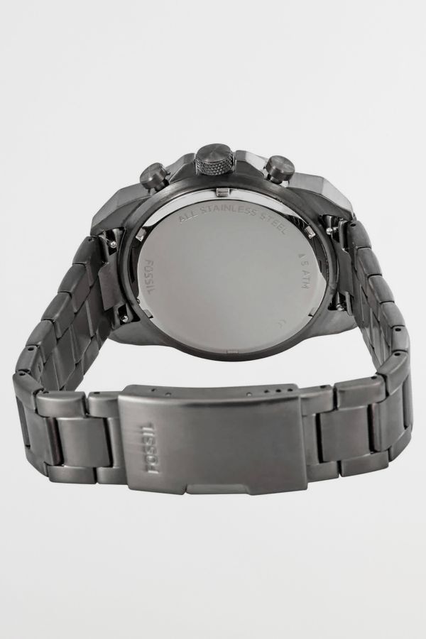 Slide View: 3: Fossil Bronson Chronograph Quartz Black Dial Watch