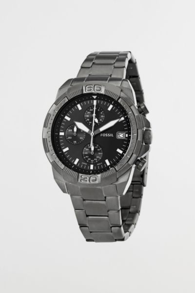 Fossil Bronson Chronograph Quartz Black Dial Watch