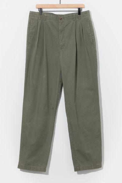 Vintage 1990s Dockers Green Pleated Chino Pants