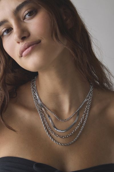 Essential Waterproof Chain Layering Necklace Set