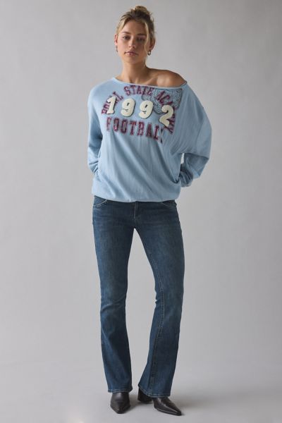 BDG Jessa Graphic Off-The-Shoulder Pullover
