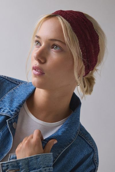 Wide Lace Headwrap Headband