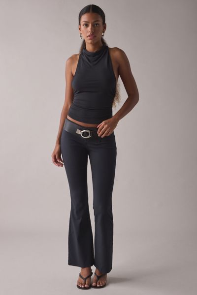 Kimchi Blue Hailey Stretch Pull-On Low-Rise Flare Pant