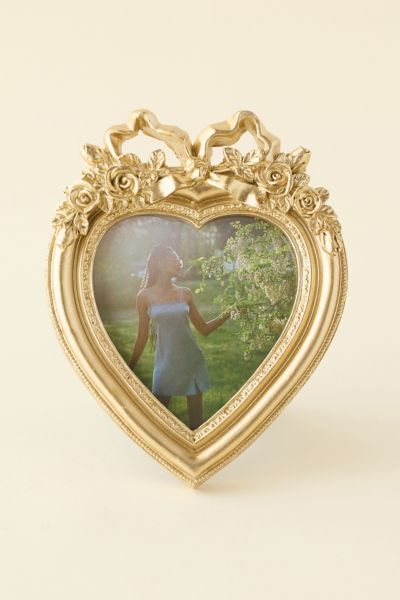 Heart Shaped Bow 4” x 4” Picture Frame