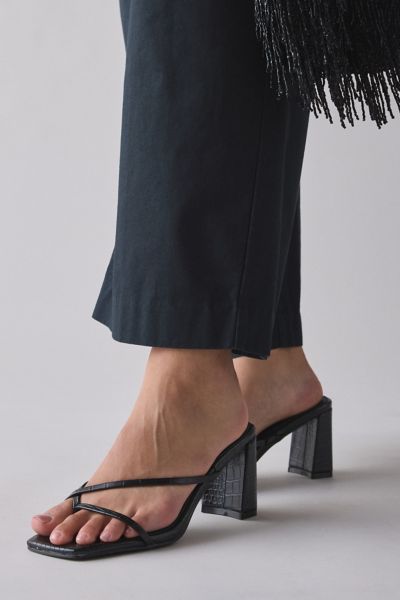 Azalea Wang Vitali Square Toe Mule Heel