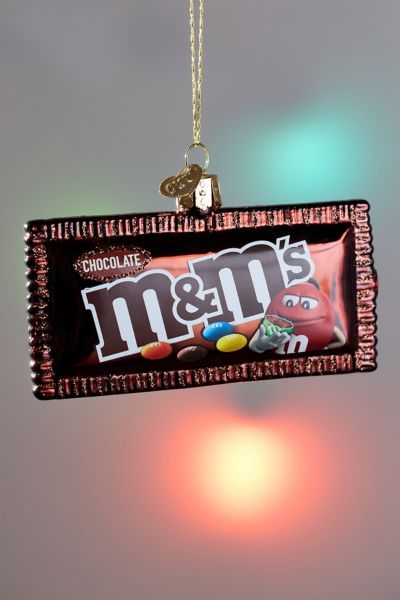 M&M'S Milk Chocolate Glass Ornament