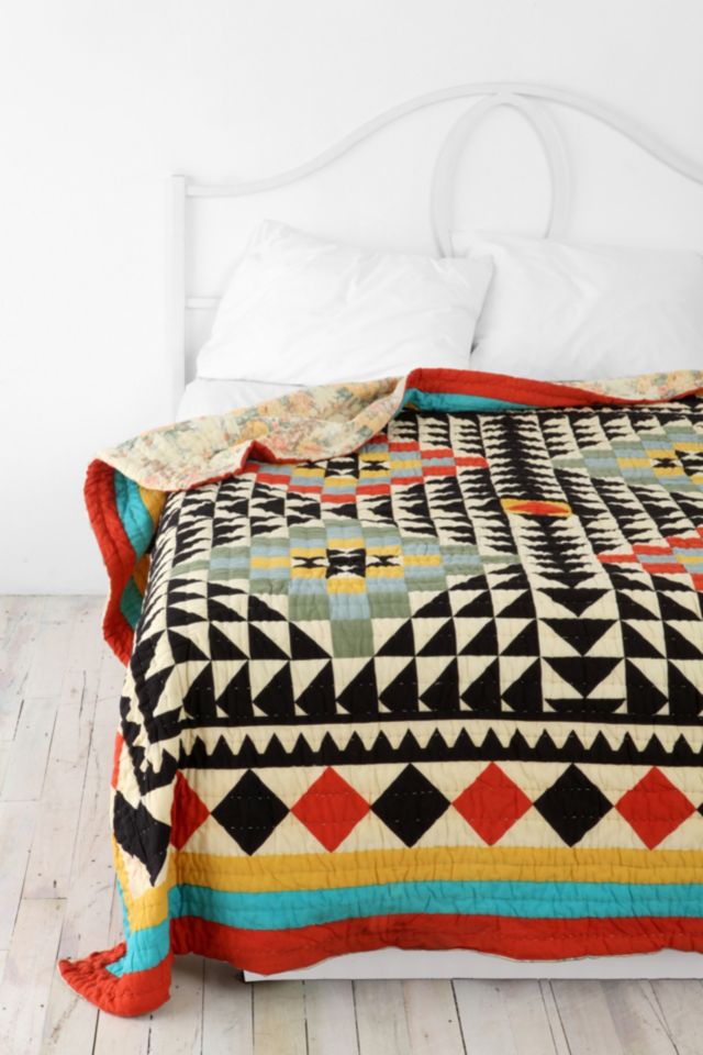 Kaleidoscope Patchwork Quilt Urban Outfitters