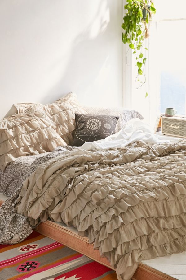 Waterfall Ruffle Duvet Cover Urban Outfitters