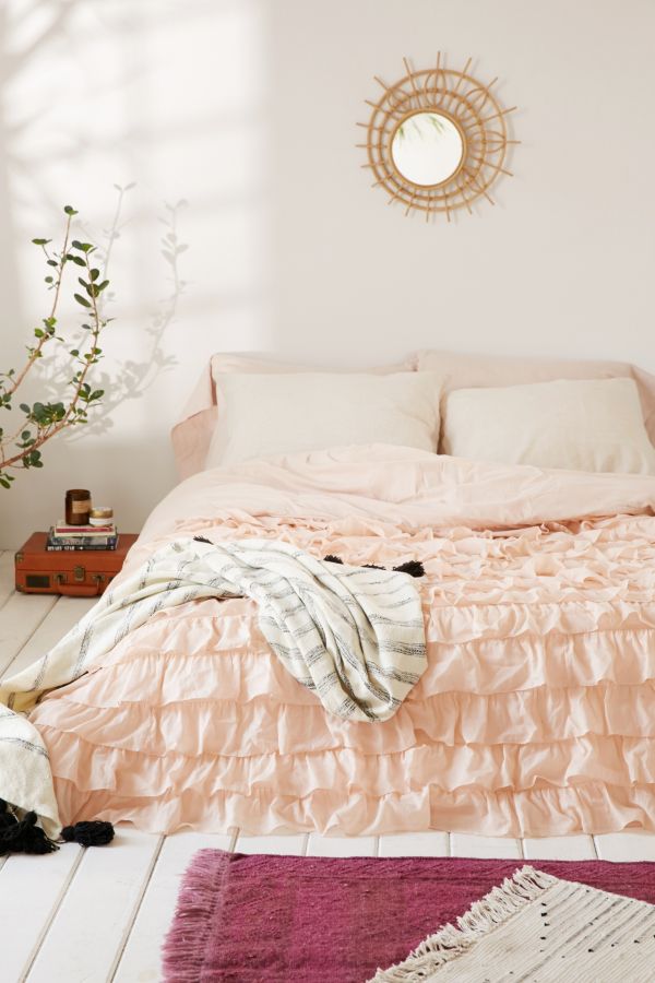Waterfall Ruffle Duvet Cover Urban Outfitters